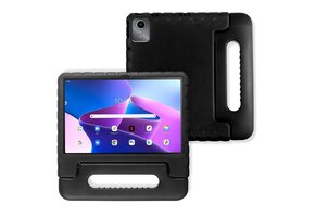 Lunso Lenovo Tab M11 - EVA Schokbestendige Kinderhoes met handvat - Zwart