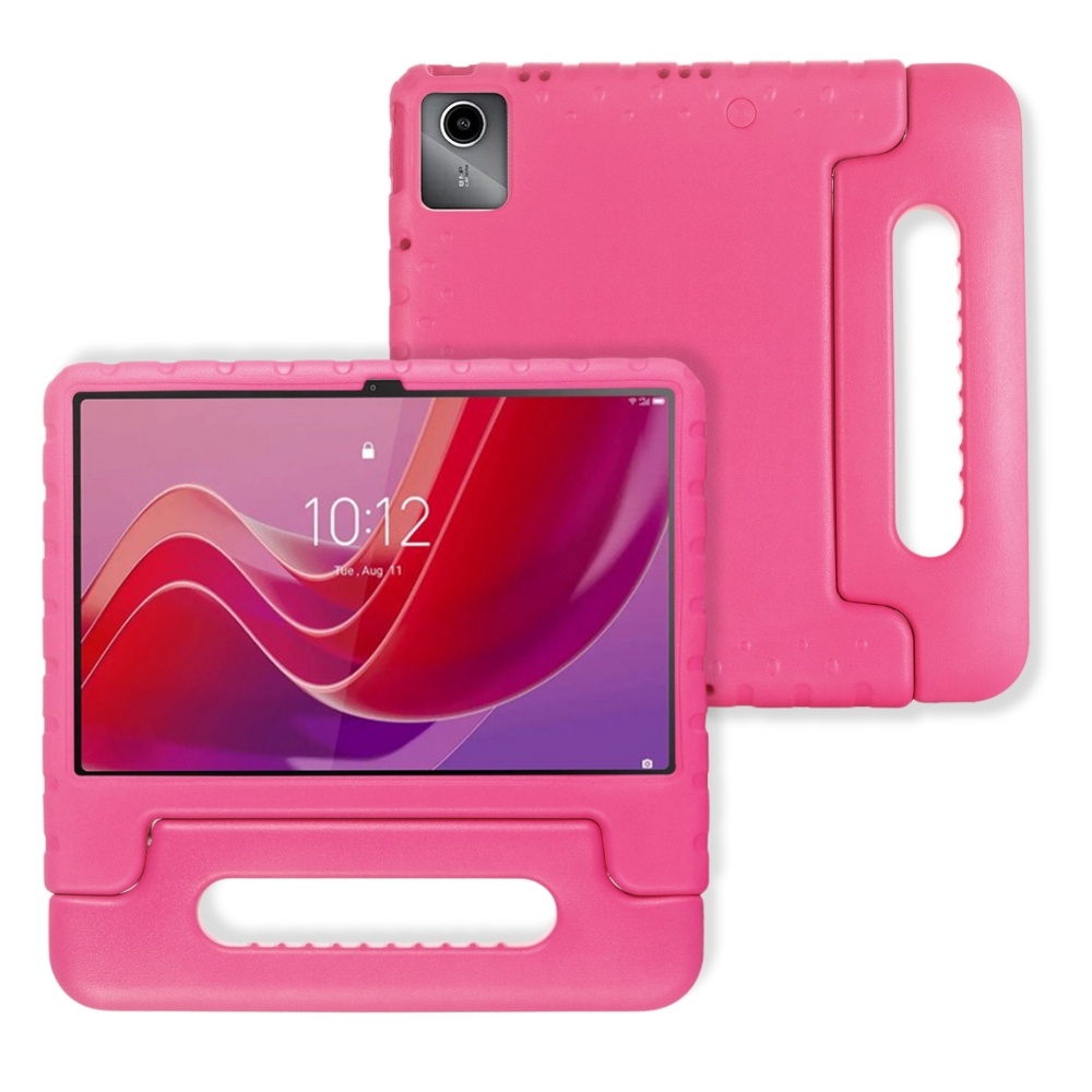 Lunso Lenovo Tab M11 - EVA Schokbestendige Kinderhoes met handvat - Roze