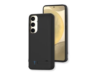 Lunso Samsung Galaxy S25 Plus case - Powerbank hoesje - 5000 mAh - Zwart