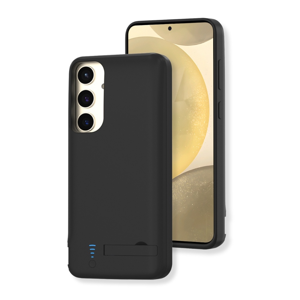 Lunso Samsung Galaxy S25 case - Powerbank hoesje - 5000 mAh - Zwart