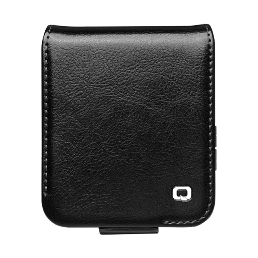 Samsung Galaxy Z Flip 7 FE / Z Flip6 leren Flipcase hoesje - Zwart