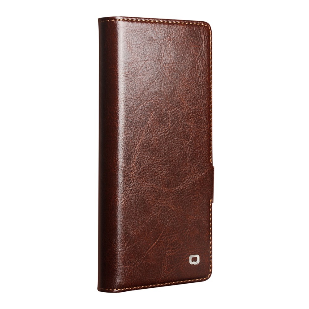Samsung Galaxy Z Fold 7 leren bookcase hoesje - Donkerbruin