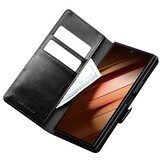 Samsung Galaxy Z Fold 7 leren bookcase hoesje - Zwart