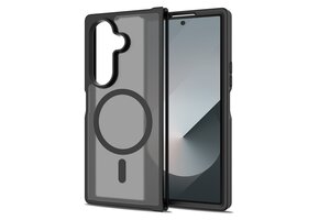 Lunso Samsung Galaxy Z Fold 7 slank backcover hoesje met MagSafe ondersteuning - Zwart