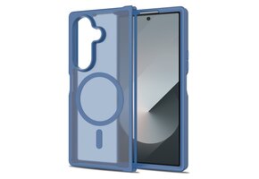 Lunso Samsung Galaxy Z Fold 7 slank backcover hoesje met MagSafe ondersteuning - Blauw