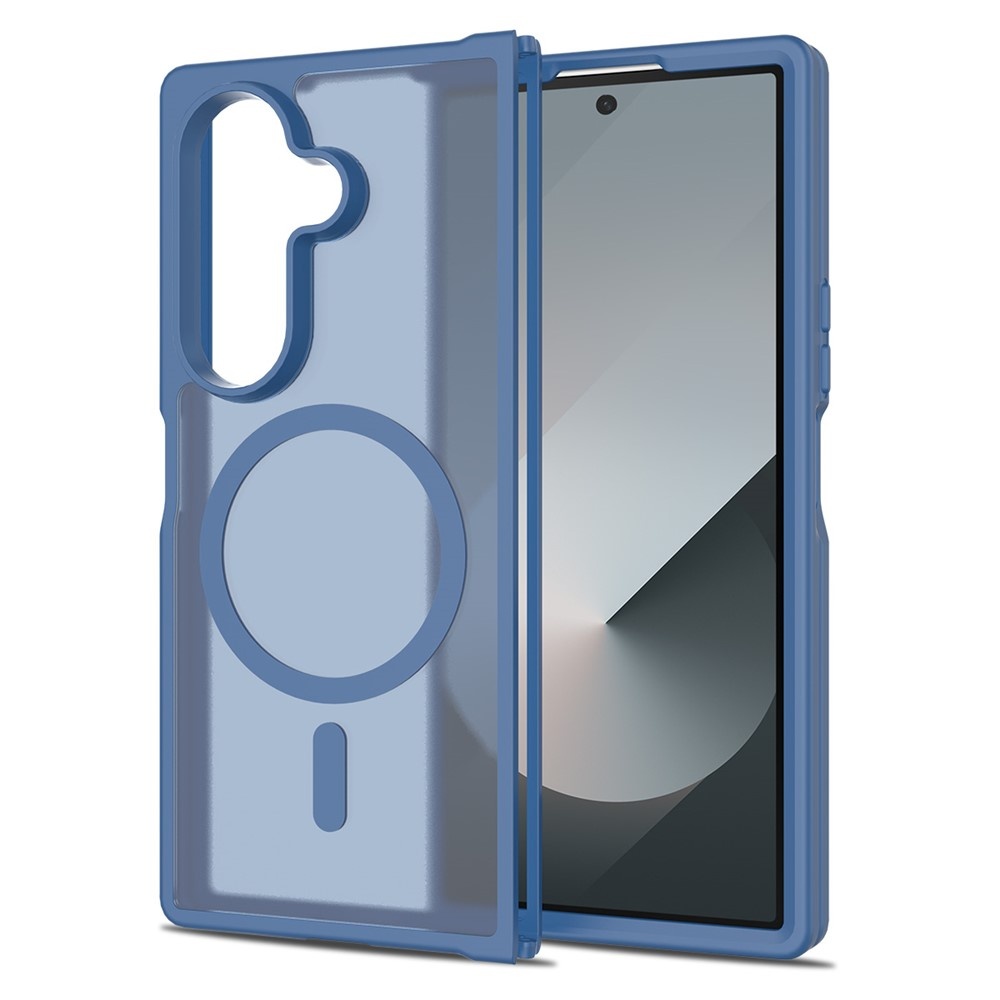 Samsung Galaxy Z Fold 7 hoesje slanke backcover met volledige MagSafe ondersteuning - Blauw