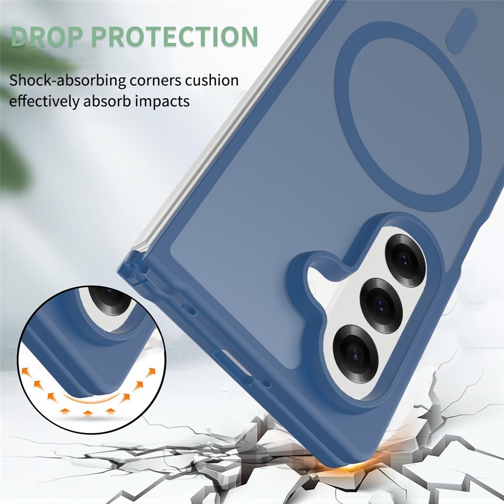 Samsung Galaxy Z Fold 7 hoesje slanke backcover met volledige MagSafe ondersteuning - Blauw