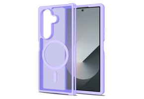 Lunso Samsung Galaxy Z Fold 7 slank backcover hoesje met MagSafe ondersteuning - Paars