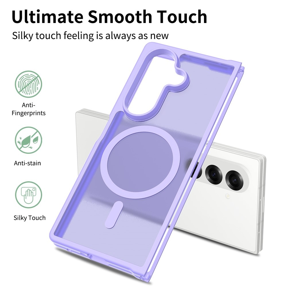 Samsung Galaxy Z Fold 7 hoesje slanke backcover met volledige MagSafe ondersteuning - Paars