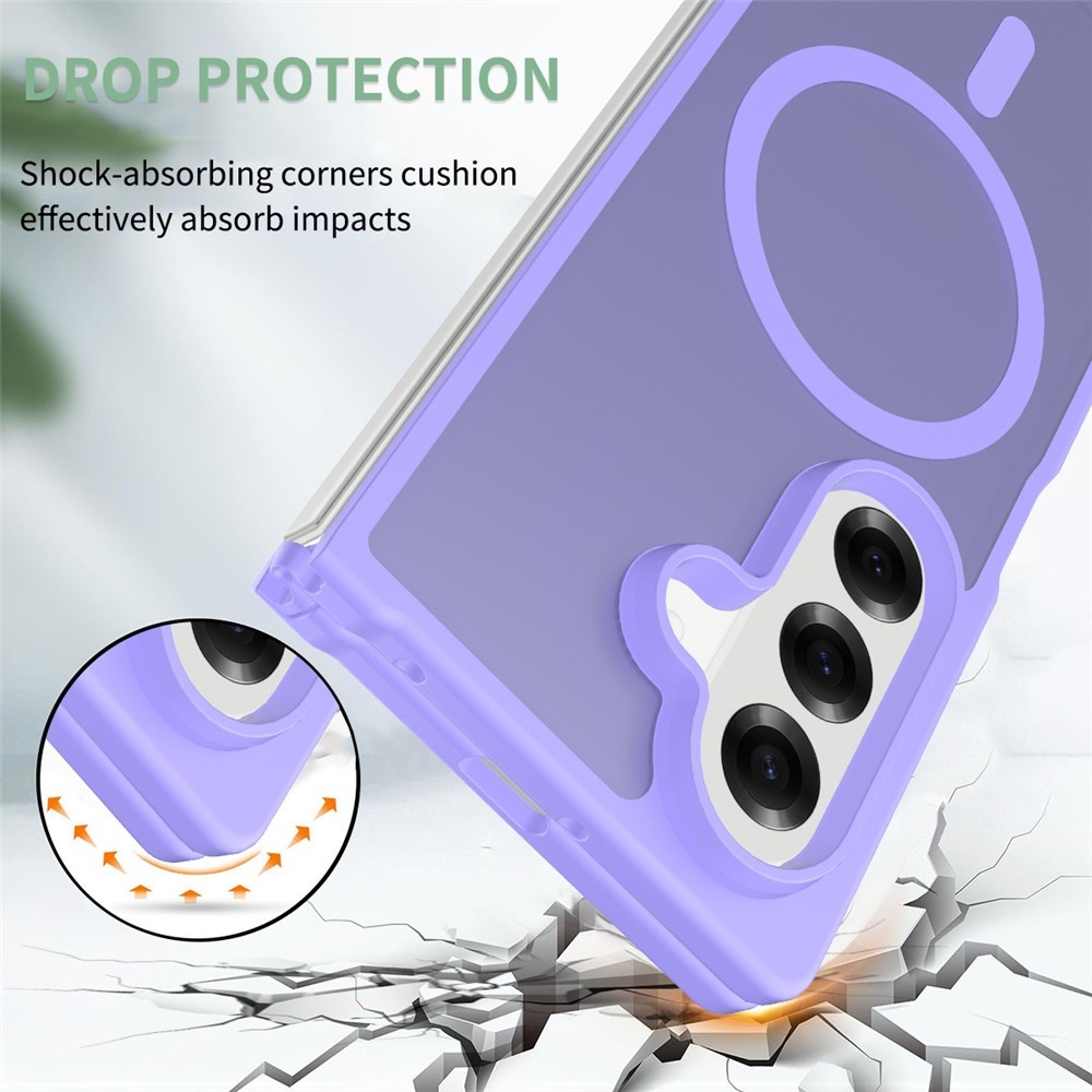 Samsung Galaxy Z Fold 7 hoesje slanke backcover met volledige MagSafe ondersteuning - Paars