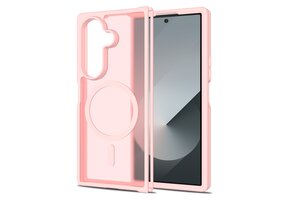 Lunso Samsung Galaxy Z Fold 7 slank backcover hoesje met MagSafe ondersteuning - Roze