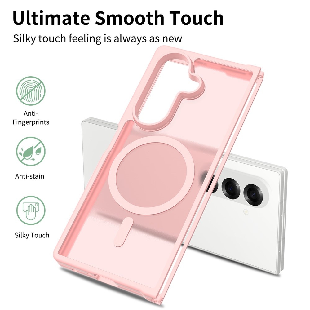 Samsung Galaxy Z Fold 7 hoesje slanke backcover met volledige MagSafe ondersteuning - Roze