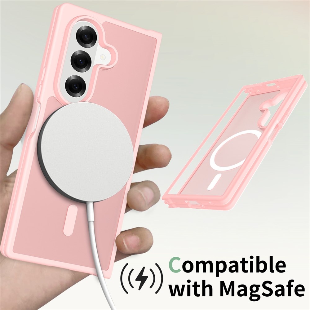 Samsung Galaxy Z Fold 7 hoesje slanke backcover met volledige MagSafe ondersteuning - Roze