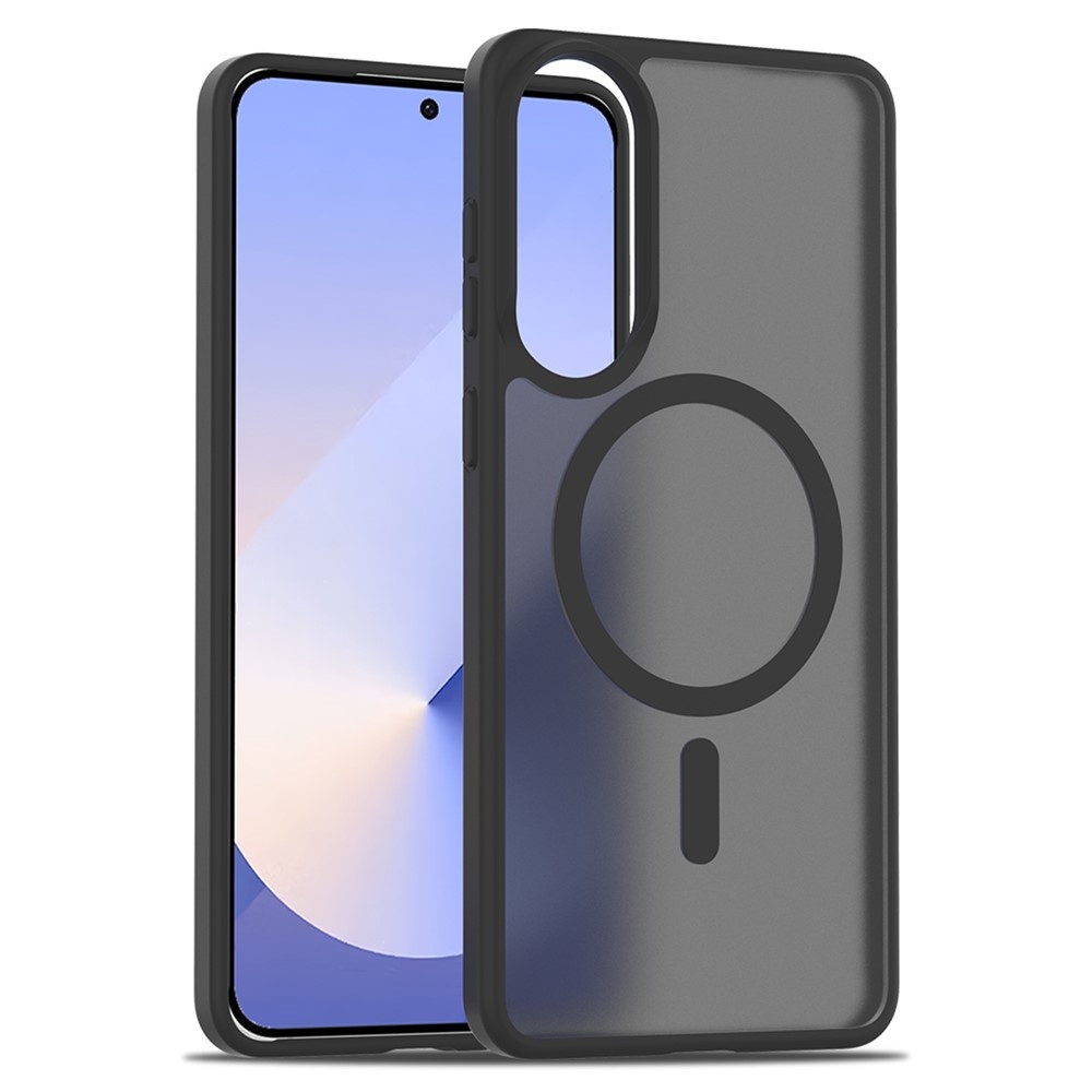 Samsung Galaxy S25 Edge hoesje slanke backcover met volledige MagSafe ondersteuning - Zwart