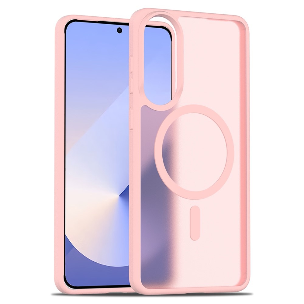 Samsung Galaxy S25 Edge hoesje slanke backcover met volledige MagSafe ondersteuning - Roze