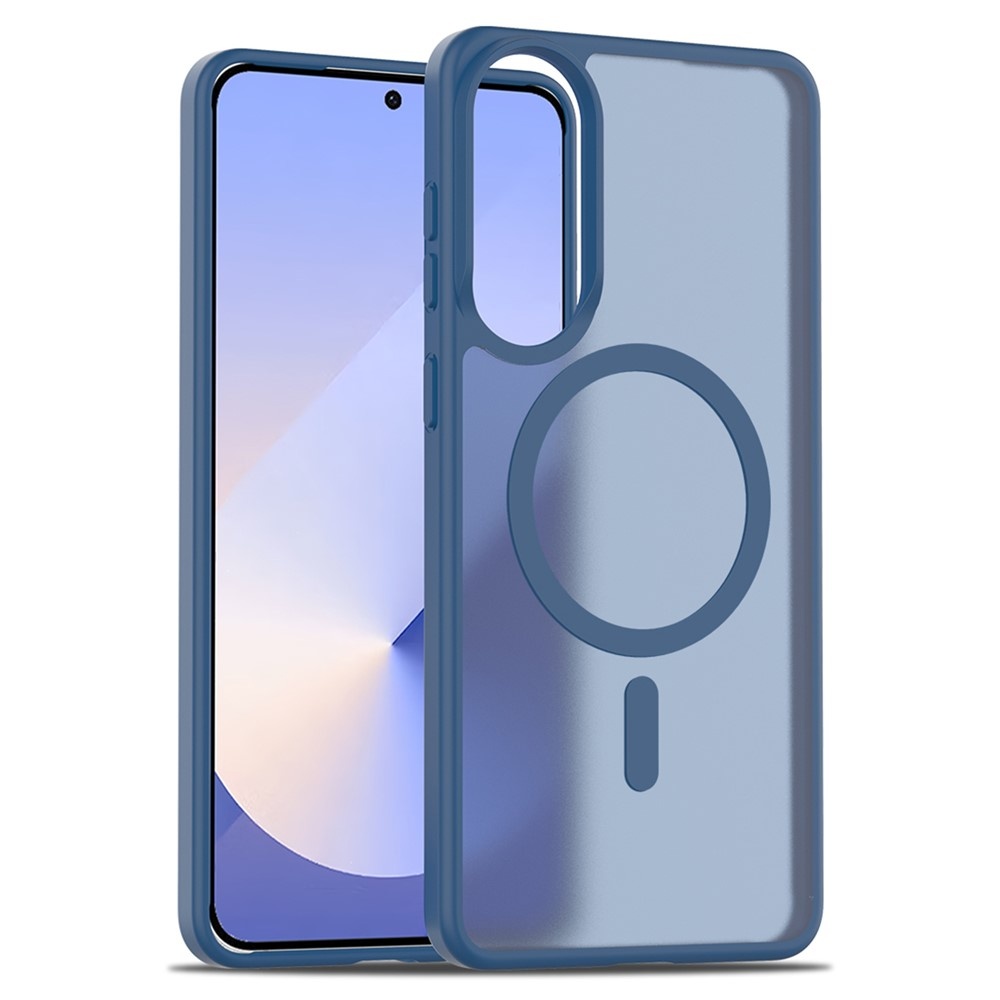 Samsung Galaxy S25 Edge hoesje slanke backcover met volledige MagSafe ondersteuning - Blauw