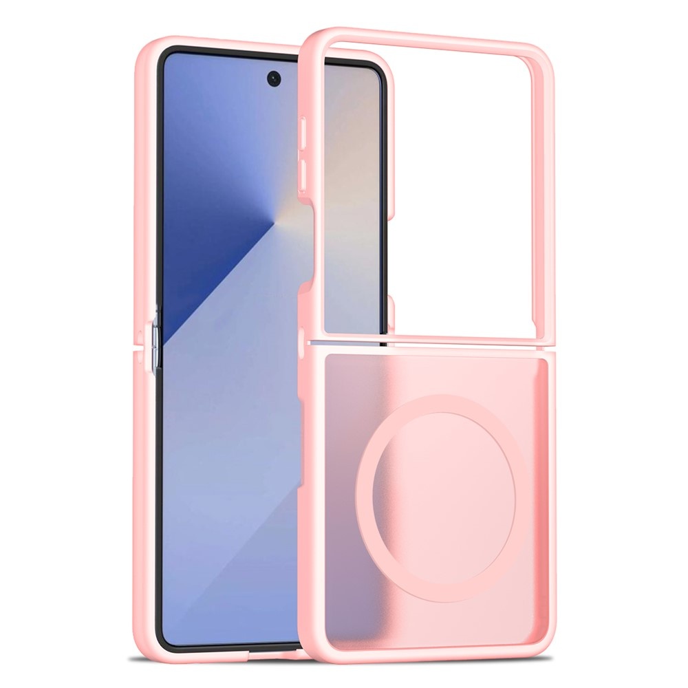 Samsung Galaxy Z Flip 7 hoesje slanke backcover met volledige MagSafe ondersteuning - Roze