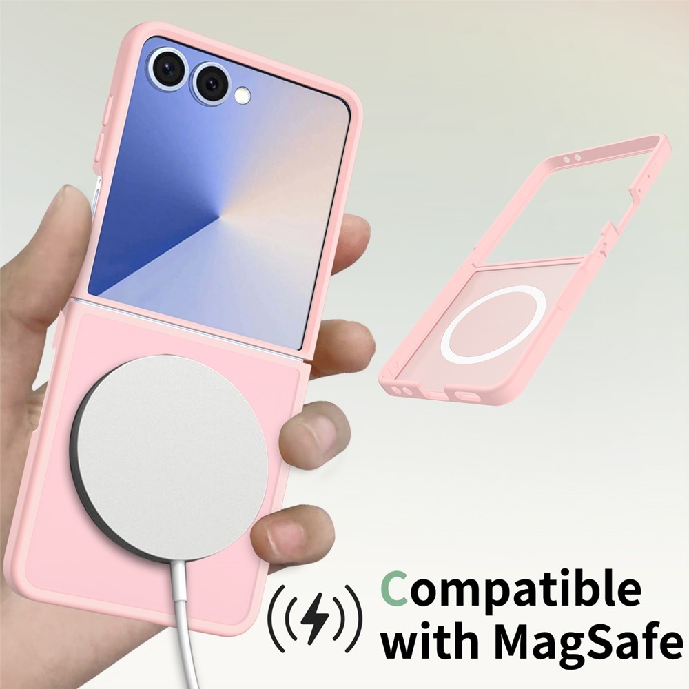Samsung Galaxy Z Flip 7 hoesje slanke backcover met volledige MagSafe ondersteuning - Roze