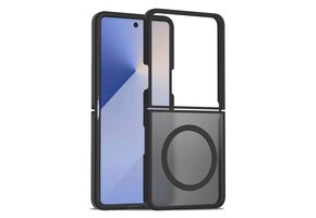 Lunso Samsung Galaxy Z Flip 7 slank backcover hoesje met MagSafe ondersteuning - Zwart