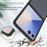 Samsung Galaxy Z Flip 7 hoesje slanke backcover met volledige MagSafe ondersteuning - Zwart