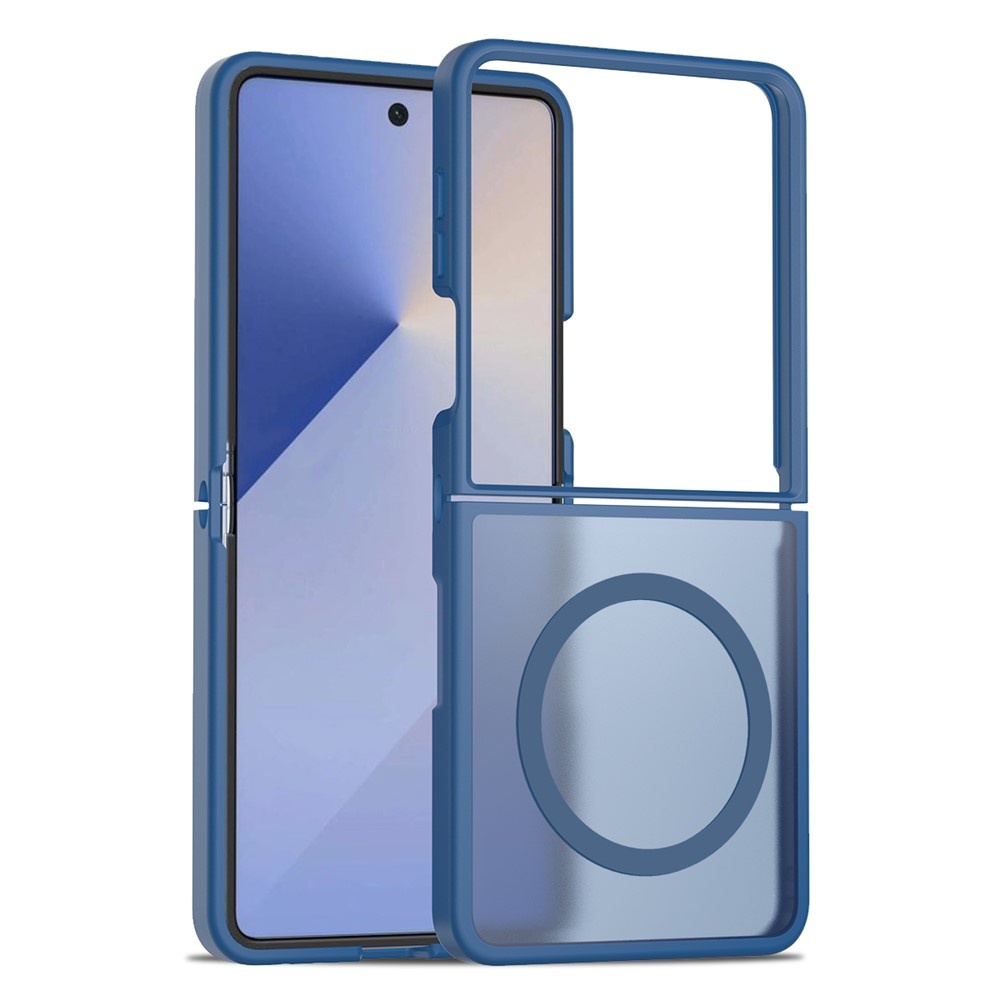 Samsung Galaxy Z Flip 7 hoesje slanke backcover met volledige MagSafe ondersteuning - Blauw