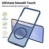 Samsung Galaxy Z Flip 7 hoesje slanke backcover met volledige MagSafe ondersteuning - Blauw