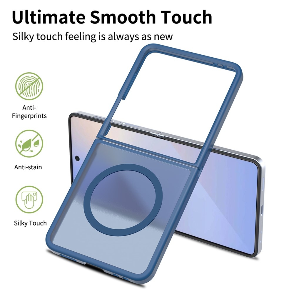 Samsung Galaxy Z Flip 7 hoesje slanke backcover met volledige MagSafe ondersteuning - Blauw