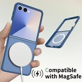 Samsung Galaxy Z Flip 7 hoesje slanke backcover met volledige MagSafe ondersteuning - Blauw