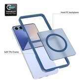 Samsung Galaxy Z Flip 7 hoesje slanke backcover met volledige MagSafe ondersteuning - Blauw