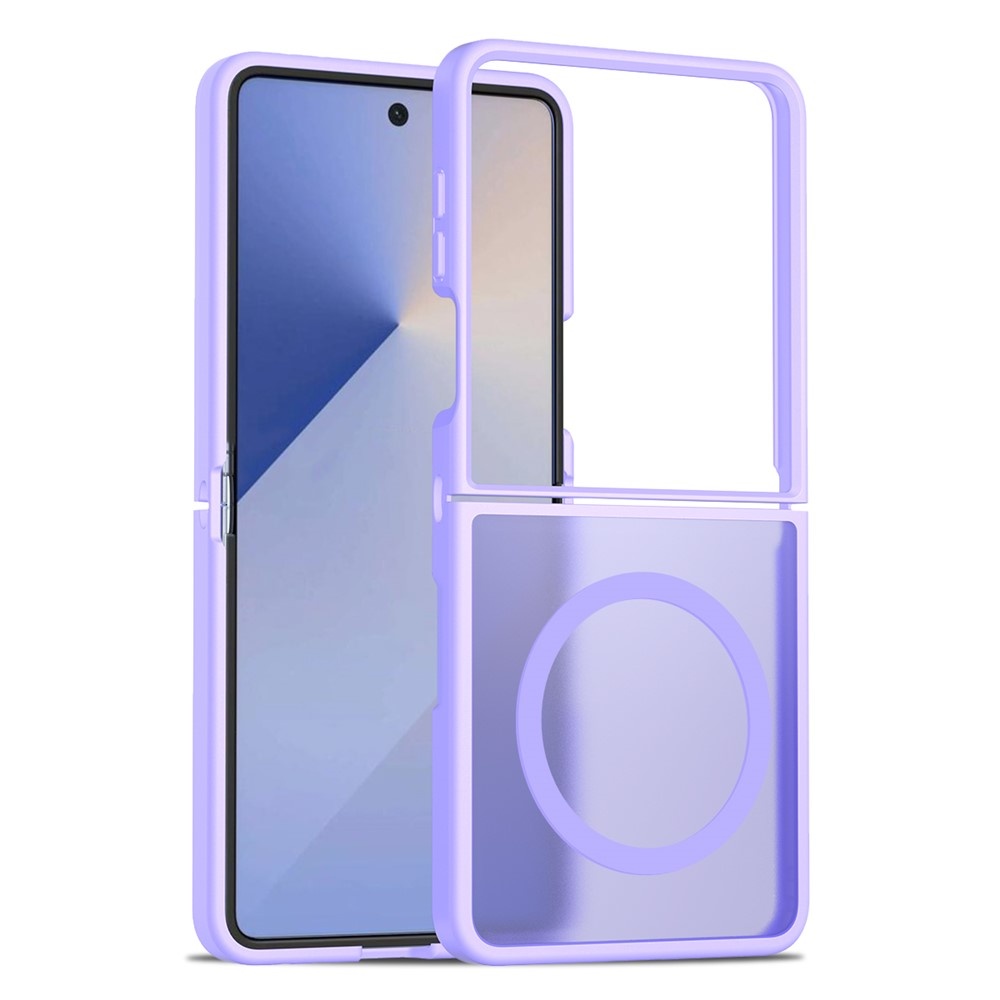 Samsung Galaxy Z Flip 7 hoesje slanke backcover met volledige MagSafe ondersteuning - Paars