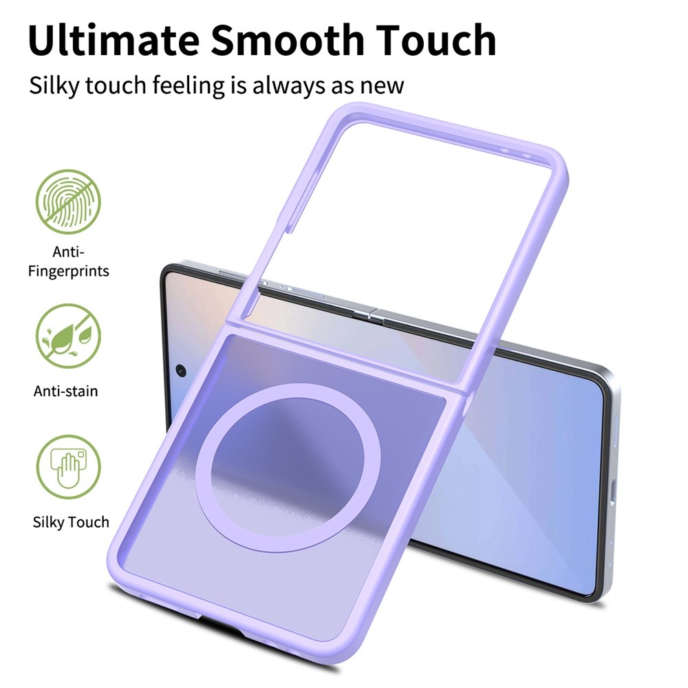 Samsung Galaxy Z Flip 7 hoesje slanke backcover met volledige MagSafe ondersteuning - Paars
