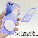 Samsung Galaxy Z Flip 7 hoesje slanke backcover met volledige MagSafe ondersteuning - Paars