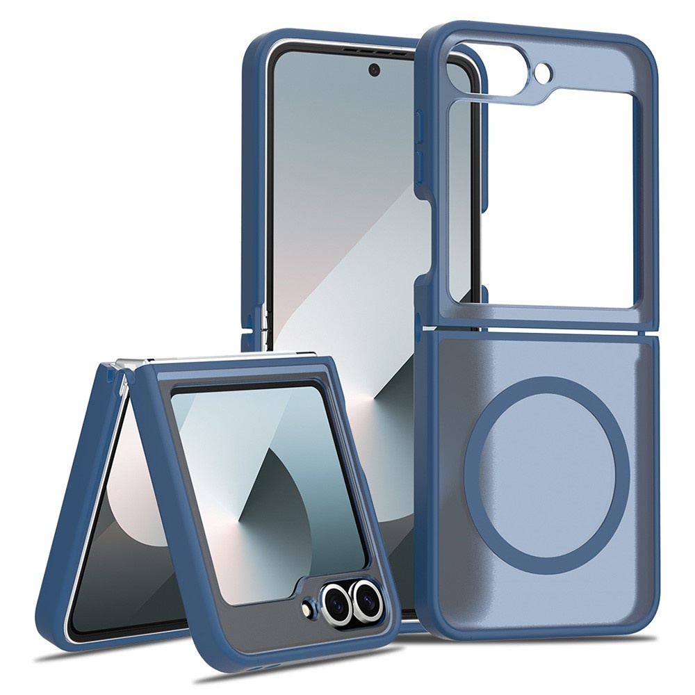 Samsung Galaxy Z Flip 7 FE / Z Flip6 hoesje slanke backcover met volledige MagSafe ondersteuning - Blauw