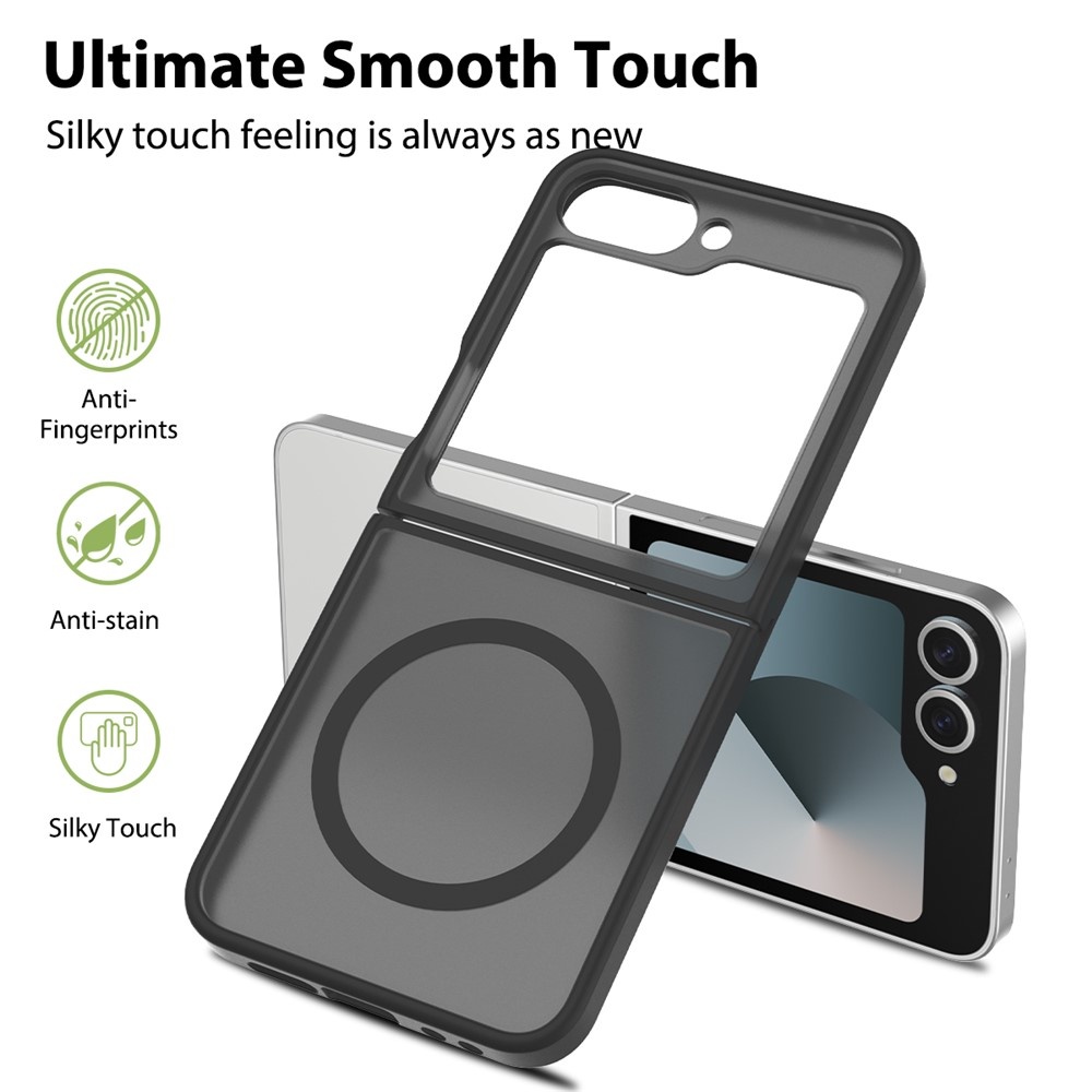 Samsung Galaxy Z Flip 7 FE / Z Flip6 hoesje slanke backcover met volledige MagSafe ondersteuning - Paars