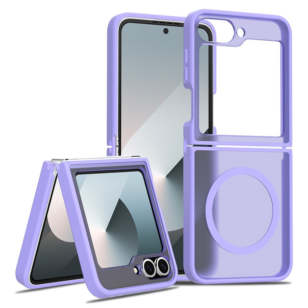 Samsung Galaxy Z Flip 7 FE / Z Flip6 hoesje slanke backcover met volledige MagSafe ondersteuning - Paars