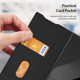 Samsung Galaxy Z Fold 7 Leren hoes Bookcase - Zwart