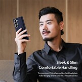 Samsung Galaxy Z Fold 7 Leren hoes Bookcase - Donkerblauw