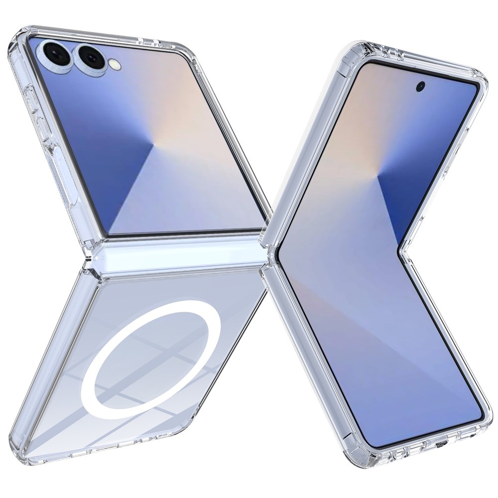 Samsung Galaxy Z Flip 7 Backcover hoes met MagSafe ondersteuning - Transparant