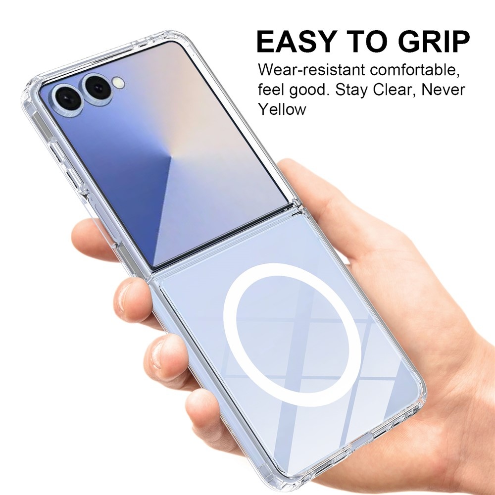 Samsung Galaxy Z Flip 7 Backcover hoes met MagSafe ondersteuning - Transparant