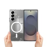 Samsung Galaxy Z Fold 7 Backcover hoes met MagSafe ondersteuning - Transparant