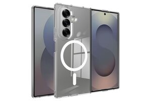 Lunso Samsung Galaxy Z Fold 7 - Backcover hoes met MagSafe ondersteuning - Transparant