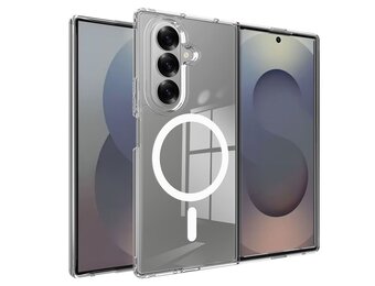 Lunso Samsung Galaxy Z Fold 7 - Backcover hoes met MagSafe ondersteuning - Transparant