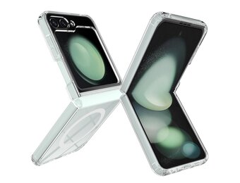 Lunso Samsung Galaxy Z Flip 7 FE / Z Flip6 - Backcover hoes met MagSafe ondersteuning - Transparant