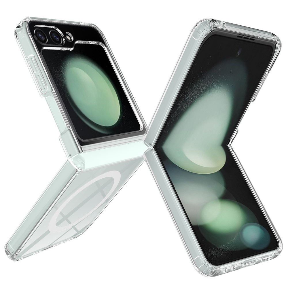 Lunso Samsung Galaxy Z Flip 7 FE / Z Flip6 - Backcover hoes met MagSafe ondersteuning - Transparant