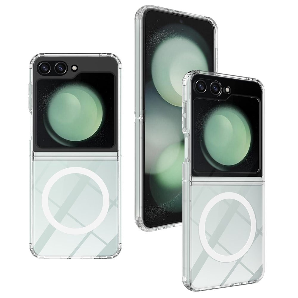 Samsung Galaxy Z Flip 7 FE / Z Flip6 Backcover hoes met MagSafe ondersteuning - Transparant