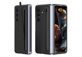 Lunso Samsung Galaxy Z Fold 7 backcover hoes met Stylus & screenprotector - Zwart