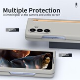 Samsung Galaxy Z Fold 7 Backcover hoes – Inclusief Styluspen & Screenprotector - Lichtgrijs