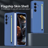 Samsung Galaxy Z Fold 7 Backcover hoes – Inclusief Styluspen & Screenprotector - Blauw