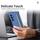 Samsung Galaxy Z Fold 7 Backcover hoes – Inclusief Styluspen & Screenprotector - Blauw