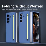 Samsung Galaxy Z Fold 7 Backcover hoes – Inclusief Styluspen & Screenprotector - Blauw